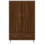 Tall engineered wood sideboard in brown oak 69.5x31x115 cm by vidaXL, Sideboards - Ref: Foro24-828211, Price: 87,79 €, Discou...