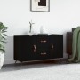 Aparador de madera de ingeniería negro 100x36x60 cm de vidaXL, Aparadores - Ref: Foro24-828141, Precio: 85,51 €, Descuento: %