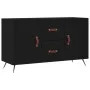 Aparador de madera de ingeniería negro 100x36x60 cm de vidaXL, Aparadores - Ref: Foro24-828141, Precio: 84,47 €, Descuento: %