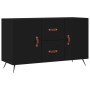 Aparador de madera de ingeniería negro 100x36x60 cm de vidaXL, Aparadores - Ref: Foro24-828141, Precio: 85,51 €, Descuento: %