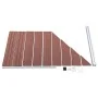 Set de valla 1 cuadrada + 1 oblicua WPC marrón 273x186 cm de vidaXL, Paneles de vallas - Ref: Foro24-3054430, Precio: 511,85 ...