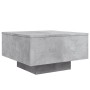 Mesa de centro con luces LED gris hormigón 55x55x31 cm en Mesas de centro | Comprar online en Foru.es