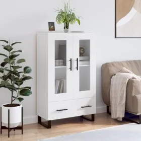 Aparador alto madera de ingeniería blanco 69,5x31x115 cm de vidaXL, Aparadores - Ref: Foro24-828324, Precio: 93,48 €, Descuen...