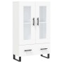 Aparador alto madera de ingeniería blanco 69,5x31x115 cm de vidaXL, Aparadores - Ref: Foro24-828324, Precio: 94,63 €, Descuen...