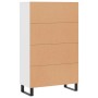 Aparador alto madera de ingeniería blanco 69,5x31x115 cm de vidaXL, Aparadores - Ref: Foro24-828324, Precio: 94,63 €, Descuen...