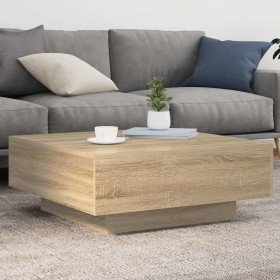 Mesa de centro madera de ingeniería roble Sonoma 80x80x31 cm en Mesas de centro | Comprar online en Foru.es