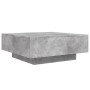 Mesa de centro madera de ingeniería gris hormigón 80x80x31 cm en Mesas de centro | Comprar online en Foru.es