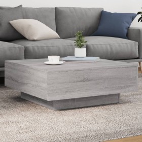 Mesa de centro madera de ingeniería gris Sonoma 80x80x31 cm en Mesas de centro | Comprar online en Foru.es
