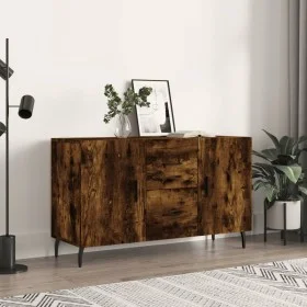 Aparador madera de ingeniería roble ahumado 100x36x60 cm de vidaXL, Aparadores - Ref: Foro24-828193, Precio: 100,30 €, Descue...