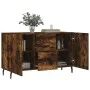 Smoked oak engineered wood sideboard 100x36x60 cm by vidaXL, Sideboards - Ref: Foro24-828193, Price: 100,30 €, Discount: %