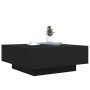 Mesa de centro con luces LED negro 80x80x31 cm en Mesas de centro | Comprar online en Foru.es