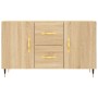 Aparador de madera de ingeniería roble Sonoma 100x36x60 cm de vidaXL, Aparadores - Ref: Foro24-828151, Precio: 103,42 €, Desc...