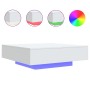 Mesa de centro con luces LED blanco 100x100x31 cm en Mesas de centro | Comprar online en Foru.es