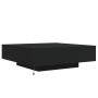 Mesa de centro con luces LED negro 100x100x31 cm en Mesas de centro | Comprar online en Foru.es