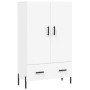Aparador alto madera de ingeniería blanco 69,5x31x115 cm de vidaXL, Aparadores - Ref: Foro24-828244, Precio: 98,47 €, Descuen...