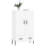 Aparador alto madera de ingeniería blanco 69,5x31x115 cm de vidaXL, Aparadores - Ref: Foro24-828244, Precio: 98,47 €, Descuen...