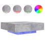 Mesa de centro con luces LED gris hormigón 100x100x31 cm en Mesas de centro | Comprar online en Foru.es
