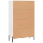 Aparador alto madera de ingeniería blanco 69,5x31x115 cm de vidaXL, Aparadores - Ref: Foro24-828244, Precio: 98,47 €, Descuen...