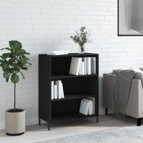 Estantería madera de ingeniería negro 69,5x32,5x90 cm de vidaXL, Aparadores - Ref: Foro24-828373, Precio: 61,67 €, Descuento: %