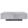 Mesa de centro con luces LED gris hormigón 100x100x31 cm en Mesas de centro | Comprar online en Foru.es