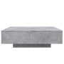 Mesa de centro con luces LED gris hormigón 100x100x31 cm en Mesas de centro | Comprar online en Foru.es