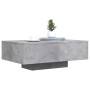 Mesa de centro con luces LED gris hormigón 85x55x31 cm en Mesas de centro | Comprar online en Foru.es