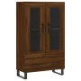 Tall sideboard engineered wood brown oak 69.5x31x115 cm by vidaXL, Sideboards - Ref: Foro24-828331, Price: 95,20 €, Discount: %