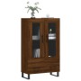 Aparador alto madera de ingeniería roble marrón 69,5x31x115 cm de vidaXL, Aparadores - Ref: Foro24-828331, Precio: 96,36 €, D...