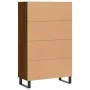 Tall sideboard engineered wood brown oak 69.5x31x115 cm by vidaXL, Sideboards - Ref: Foro24-828331, Price: 95,20 €, Discount: %