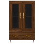 Aparador alto madera de ingeniería roble marrón 69,5x31x115 cm de vidaXL, Aparadores - Ref: Foro24-828283, Precio: 90,12 €, D...