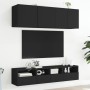 Mueble de pared para TV madera de ingeniería negro 40x30x30 cm en Muebles TV | Comprar online en Foru.es