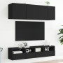 Muebles de pared TV 2 uds madera ingeniería negro 40x30x30 cm en Muebles TV | Comprar online en Foru.es