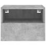 Mueble de pared TV madera ingeniería gris hormigón 40x30x30 cm en Muebles TV | Comprar online en Foru.es