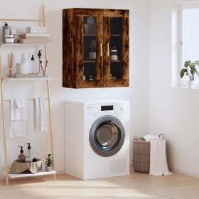 Armario de pared roble ahumado 69,5x34x90 cm de vidaXL, Aparadores - Ref: Foro24-828473, Precio: 86,21 €, Descuento: %