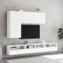 Mueble de TV de pared madera de ingeniería blanco 60x30x30 cm en Muebles TV | Comprar online en Foru.es
