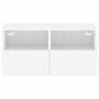 Mueble de TV de pared madera de ingeniería blanco 60x30x30 cm en Muebles TV | Comprar online en Foru.es