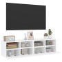 Muebles TV de pared 2 uds madera ingeniería blanco 60x30x30 cm en Muebles TV | Comprar online en Foru.es