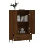 Tall engineered wood sideboard in brown oak 69.5x31x115 cm by vidaXL, Sideboards - Ref: Foro24-828251, Price: 73,19 €, Discou...