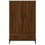 Tall engineered wood sideboard in brown oak 69.5x31x115 cm by vidaXL, Sideboards - Ref: Foro24-828251, Price: 73,19 €, Discou...