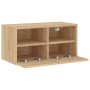 Mueble de TV de pared madera ingeniería roble Sonoma 60x30x30cm en Muebles TV | Comprar online en Foru.es