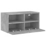 Mueble de pared TV madera ingeniería gris hormigón 60x30x30 cm en Muebles TV | Comprar online en Foru.es