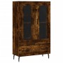 Aparador alto madera de ingeniería roble ahumado 69,5x31x115 cm de vidaXL, Aparadores - Ref: Foro24-828321, Precio: 110,93 €,...