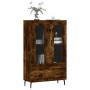 Aparador alto madera de ingeniería roble ahumado 69,5x31x115 cm de vidaXL, Aparadores - Ref: Foro24-828321, Precio: 110,93 €,...