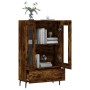 Aparador alto madera de ingeniería roble ahumado 69,5x31x115 cm de vidaXL, Aparadores - Ref: Foro24-828321, Precio: 110,93 €,...