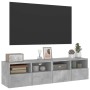 Muebles de pared para TV 2 uds madera gris hormigón 60x30x30 cm en Muebles TV | Comprar online en Foru.es