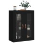 Armario de pared negro 69,5x34x90 cm de vidaXL, Aparadores - Ref: Foro24-828453, Precio: 87,02 €, Descuento: %