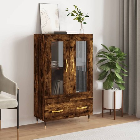 Aparador alto madera de ingeniería roble ahumado 69,5x31x115 cm de vidaXL, Aparadores - Ref: Foro24-828281, Precio: 99,56 €, ...