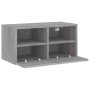 Mueble de pared TV madera de ingeniería Sonoma gris 60x30x30 cm en Muebles TV | Comprar online en Foru.es