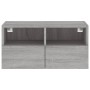 Mueble de pared TV madera de ingeniería Sonoma gris 60x30x30 cm en Muebles TV | Comprar online en Foru.es