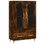 Aparador alto madera de ingeniería roble ahumado 69,5x31x115 cm de vidaXL, Aparadores - Ref: Foro24-828281, Precio: 99,56 €, ...